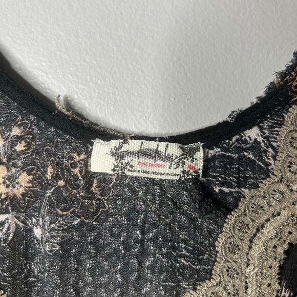 Intimately Free People Babydoll Fairy Grunge Dress Womens Small Lace Trim Slinky - Picture 8 of 8